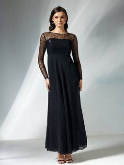 Miss Chase - Women's Embellished Maxi Dress