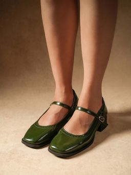 Theater - Women Newton Green Patent Pumps