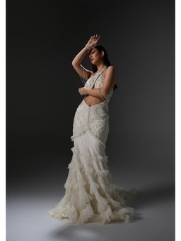 Jade by Ashima - Ivory Helena Embellished Gown