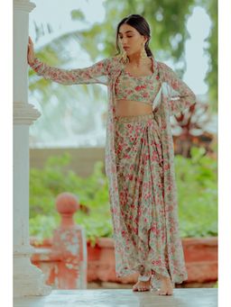 Paulmi & Harsh - Rhea Blouse with Skirt and Jacket