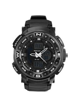 Fastrack - Ana Digi Black Dial Plastic Strap Unisex Watch (M)