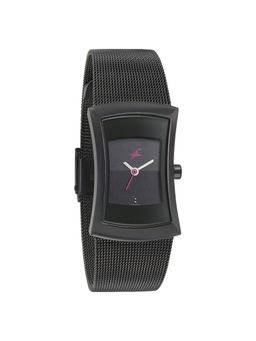 Fastrack - Pulse Quartz Analog Black Dial Stainless Steel Strap Watch for Women (M)