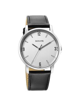 Sonata - Quartz Analog Silver Dial Watch for Men (M)