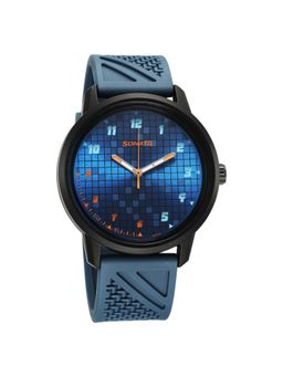 Sonata - Volt Quartz Analog Blue Dial Polyurethane Strap Watch for Men (M)