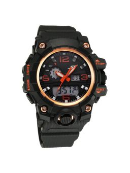 Sonata - Sf Sparq Ana Digi Black Dial Polyurethane Strap Watch for Men (M)