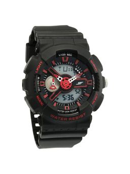 Sonata - Sf Dreamer Series Quartz Digital Analog Digital Black Plastic Strap for Men (M)