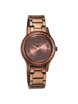 Sonata - Quartz Analog Brown Stainless Steel Strap for Women (M)