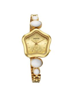Sonata - Utsav Champagne Dial Watch for Women (M)