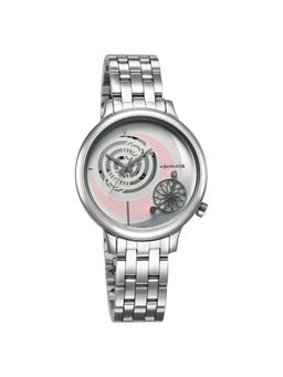 Sonata - Unveil Quartz Analog Silver Dial Metal Strap Watch for Women (M)