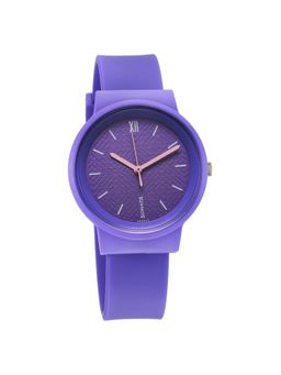 Sonata - Splash Quartz Analog Purple Dial Plastic Strap Watch for Women (M)