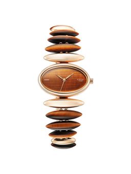 Titan - Raga New You Quartz Analog Tiger Eye Stone Strap Watch for Women (M)