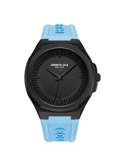 Kenneth Cole - Quartz Analog Black Dial Silicone Strap Watch for Men (M)