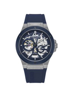 Kenneth Cole - Automatic Blue Dial Stainless Steel Strap Watch for Men (M)