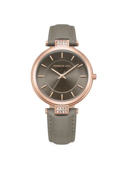 Kenneth Cole - Quartz Analog Brown Dial Antique Leather Strap Watch for Women (M)