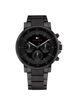Tommy Hilfiger - Quartz Multifunction Black Stainless Steel Strap for Men (M)
