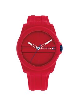Tommy Hilfiger - Quartz Analog Red Silicone Strap for Men (M)