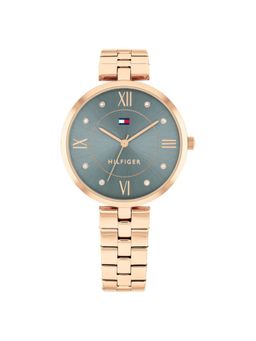 Tommy Hilfiger - Quartz Analog Rose Gold Stainless Steel Strap for Women (M)