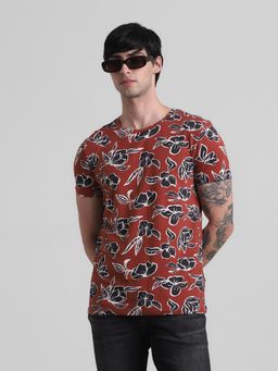 Jack & Jones - Red Slim Fit T-Shirt
