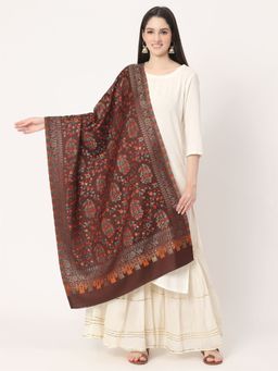 Moda Chales - Coffee Brown Multi Weave Stole (M)