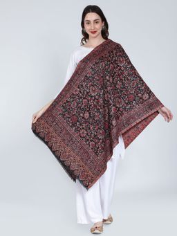 Moda Chales - Black Brown Multi Weave Stole (M)