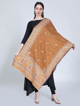 Moda Chales - Mustard Multi Weave Kani Stole (M)