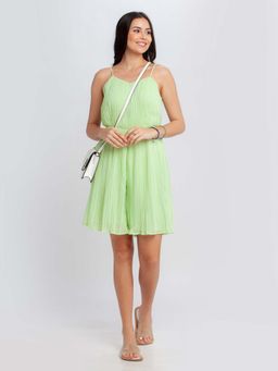 Zink London - Women Green Solid Playsuit