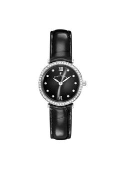 Jacques Du Manior - Cocktail Swiss Made Analogue Black Round Dial Womens Watch- Soc.06