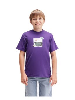 RARE ONES - Purple Graphic Printed Regular T-Shirt