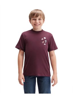 RARE ONES - Purple Badge Detail Regular T-Shirt