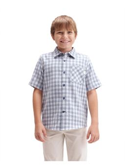 RARE ONES - Blue Half Sleeve Check Shirt