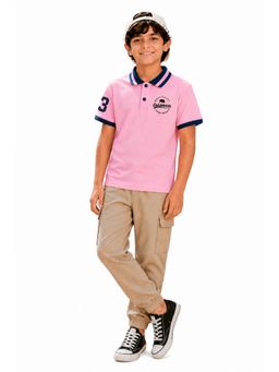 Trampoline - Multi-Colour Boys Polo T-Shirt and Cargo Joggers