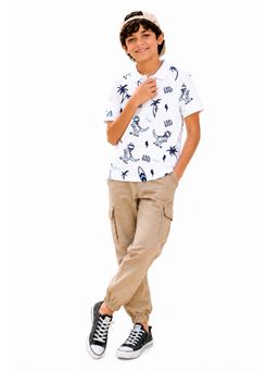 Trampoline - Multi-Colour Boys Polo T-Shirt and Cargo Joggers