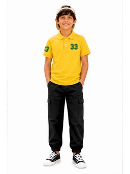 Trampoline - Multi-Colour Boys Polo T-Shirt and Cargo Joggers