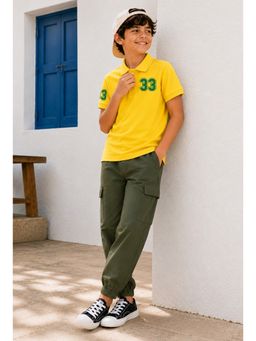 Trampoline - Multi-Colour Boys Polo T-Shirt and Cargo Joggers