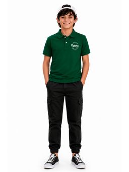 Trampoline - Multi-Colour Boys Polo T-Shirt and Cargo Joggers
