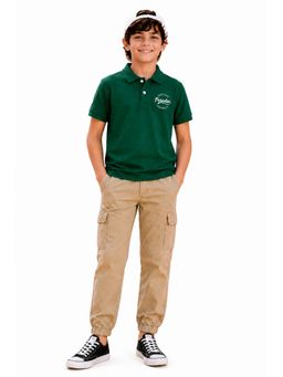 Trampoline - Multi-Colour Boys Polo T-Shirt and Cargo Joggers