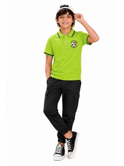 Trampoline - Multi-Colour Boys Polo T-Shirt and Cargo Joggers