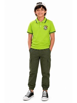 Trampoline - Multi-Colour Boys Polo T-Shirt and Cargo Joggers