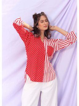 That Romeo - Red Holiday Cheer Cotton Shirt