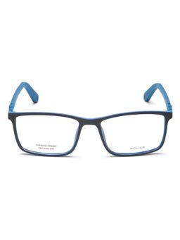 Police - Men Blue Rectangle Eyeglass Frame (54)