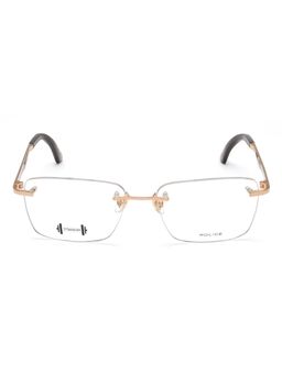 Police - Unisex Gold Rectangle Eyeglass Frame (55)