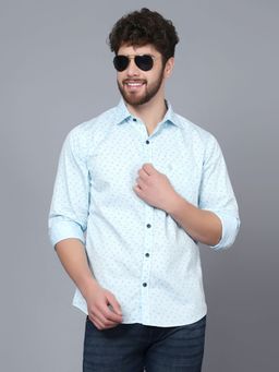 Cantabil - Men Sky Blue Shirt