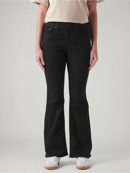 Levi's - Womens 726 Black Flared Fit High Rise Jeans