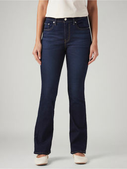 Levi's - Womens 725 Navy Bootcut Fit High Rise Jeans