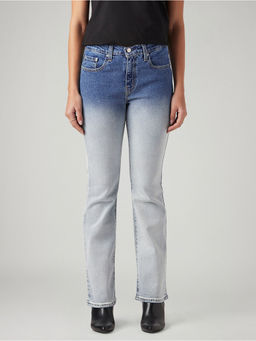 Levi's - Womens 725 Light-Blue Bootcut Fit High Rise Jeans