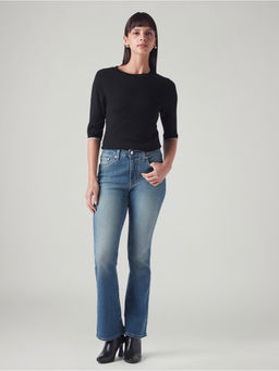 Levi's - Womens 725 Blue Bootcut Fit High Rise Jeans