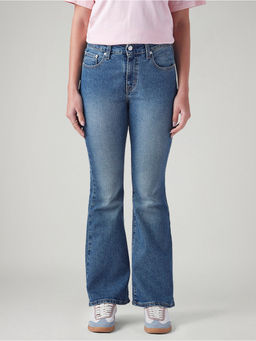 Levi's - Womens 94 Blue Baggy Fit Mid Rise Jeans