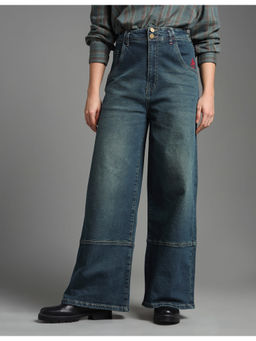 Flying Machine - High Rise Wide Leg Fit Jeans