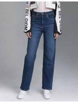 Flying Machine - High Rise Straight Fit Jeans