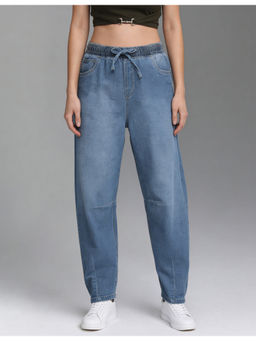 Flying Machine - High Rise Barrel Fit Jeans